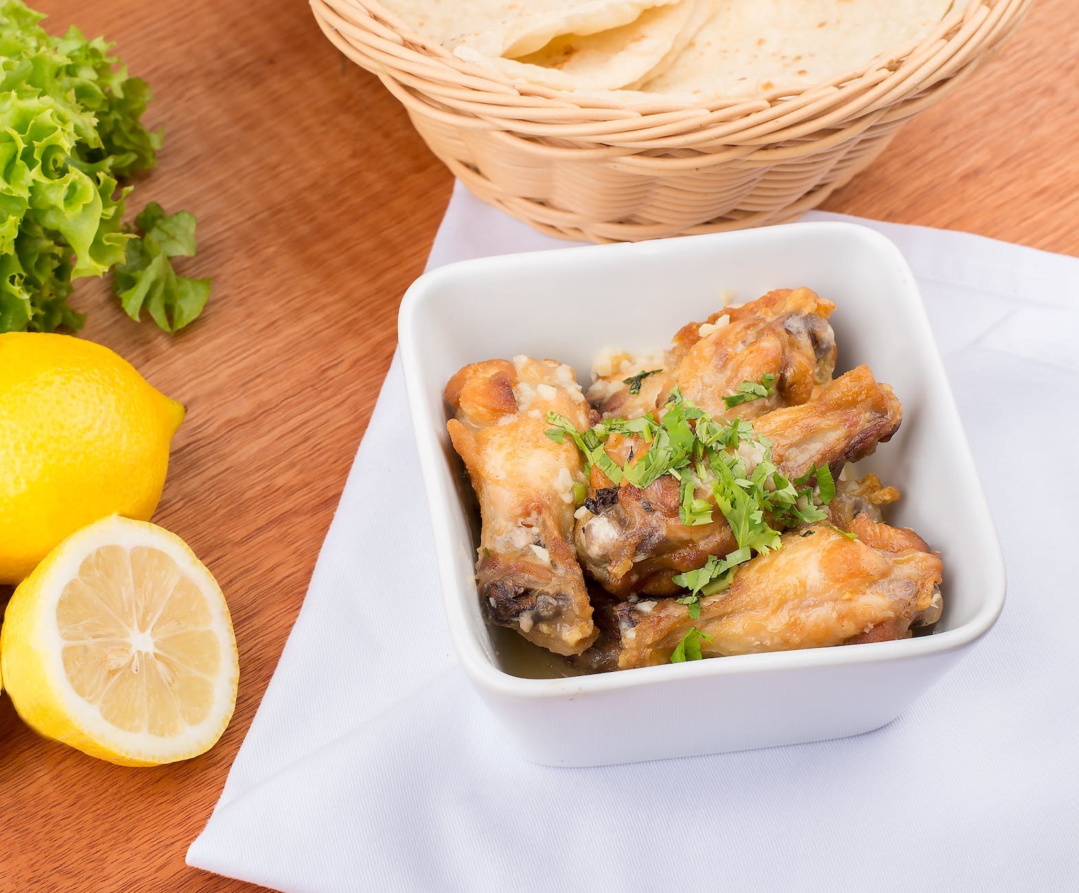 cooked chicken on a bowl